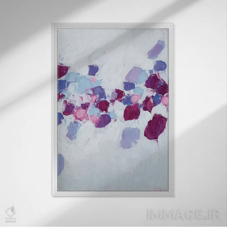 تابلو دکوراتیو جریان آمبی I اثر آن مری کولیک - نمای قابدار سفید