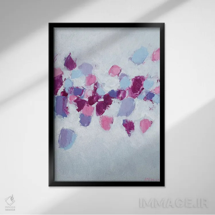 تابلو دکوراتیو جریان آمبی II اثر آن مری کولیک - نمای قابدار مشکی