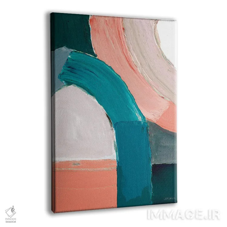 تابلو دکوراتیو فلکه پاستلی تیره I اثر آن مری کولیک - نمای پرسپکتیو محصول