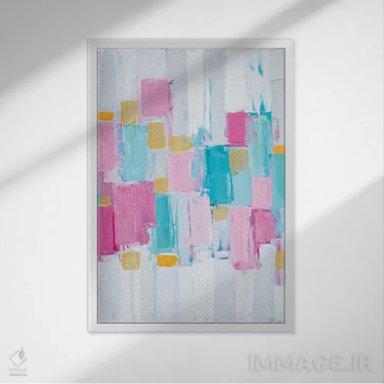 تابلو دکوراتیو ریزوم سرد II اثر آن مری کولیک - نمای قابدار سفید