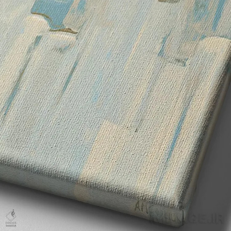 تابلو دکوراتیو ریزوم ملایم I اثر آن مری کولیک - نمای نزدیک بافت بوم