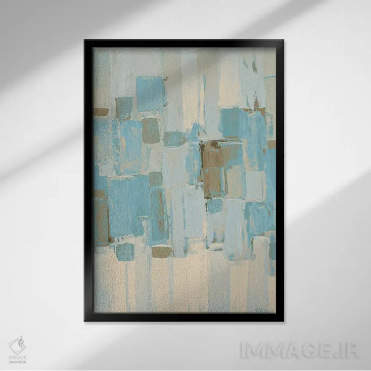 تابلو دکوراتیو ریزوم ملایم II اثر آن مری کولیک - نمای قابدار مشکی