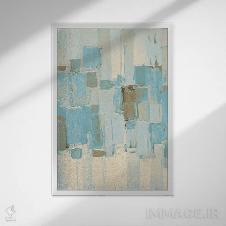 تابلو دکوراتیو ریزوم ملایم II اثر آن مری کولیک - نمای قابدار سفید