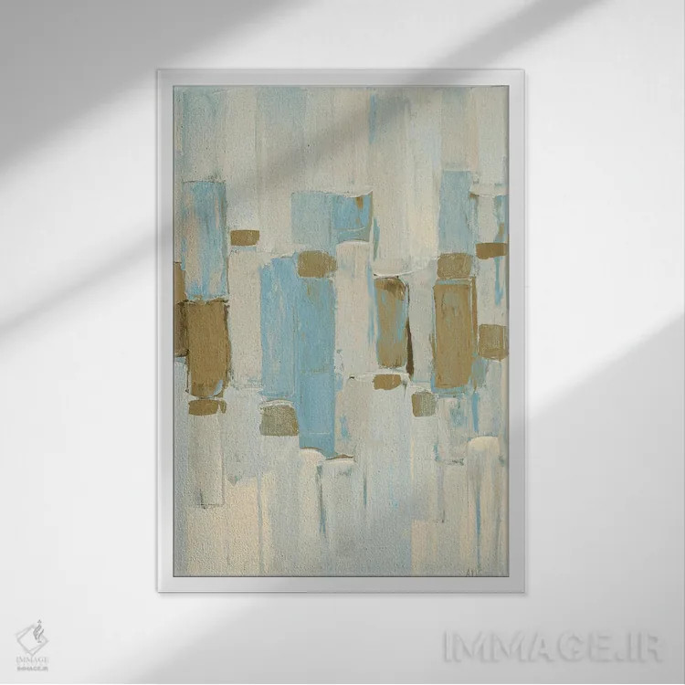 تابلو دکوراتیو ریزوم ملایم I اثر آن مری کولیک - نمای قابدار سفید