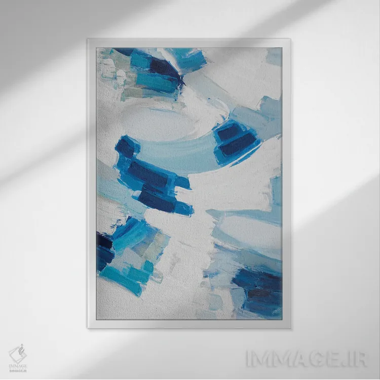 تابلو دکوراتیو ابرهای رویا اثر آن مری کولیک - نمای قابدار سفید