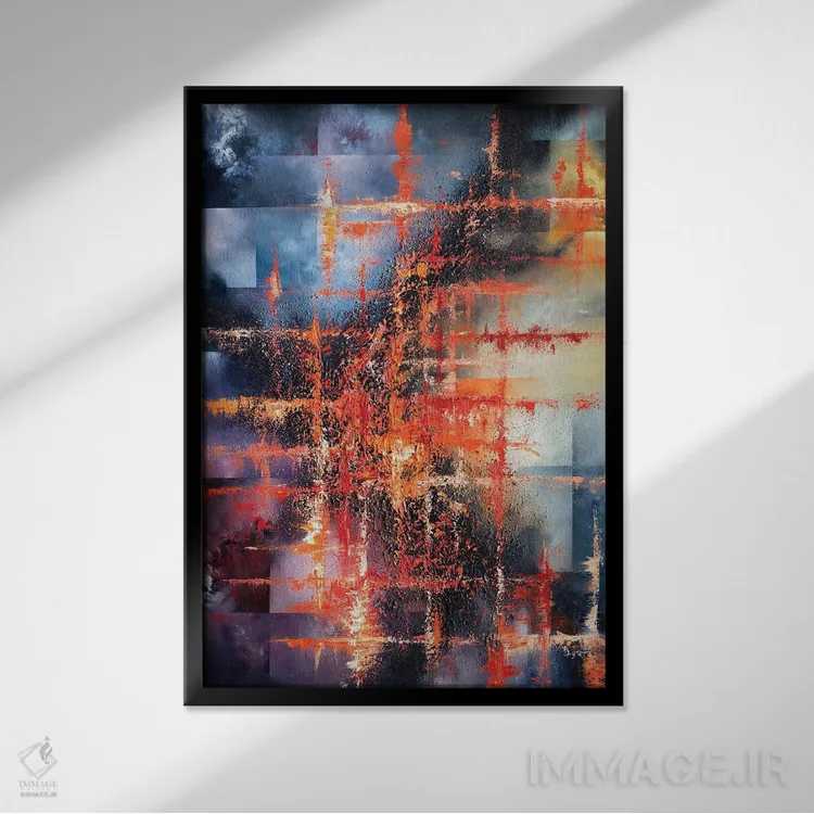 تابلو دکوراتیو نیمروزها اثر کریستوفر لیتر - نمای قابدار مشکی