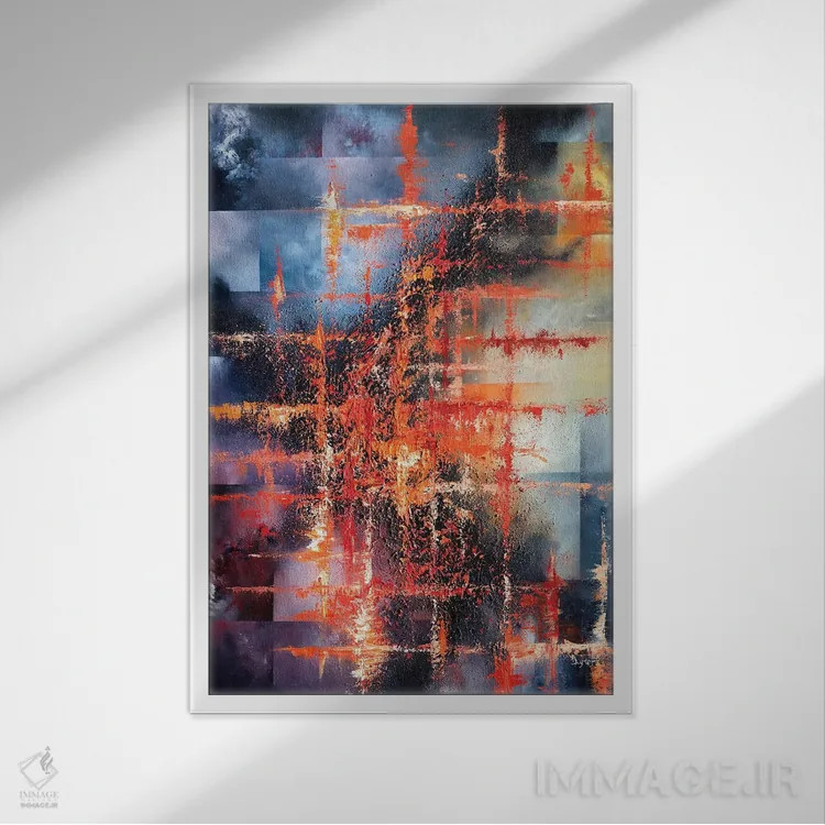 تابلو دکوراتیو نیمروزها اثر کریستوفر لیتر - نمای قابدار سفید