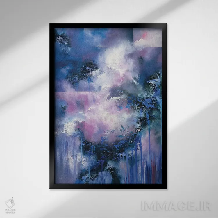 تابلو دکوراتیو فضا و زمان اثر کریستوفر لیتر - نمای قابدار مشکی