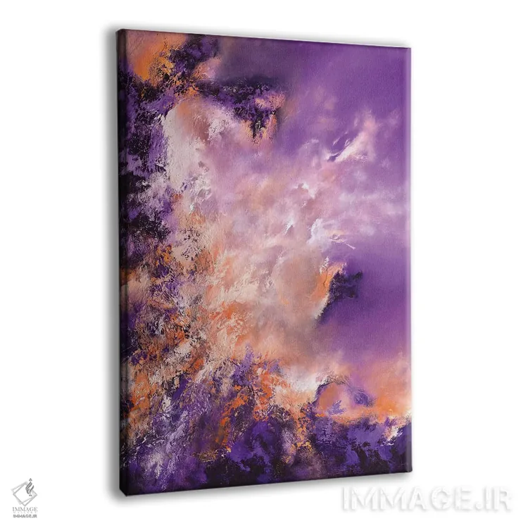 تابلو دکوراتیو مه بنفش اثر کریستوفر لیتر - نمای پرسپکتیو محصول