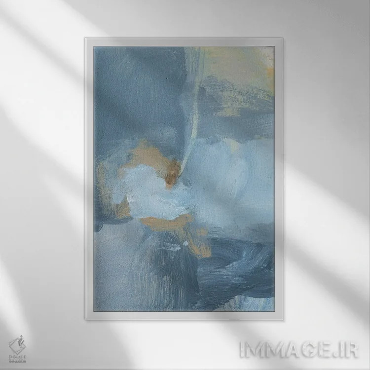 تابلو دکوراتیو مه II اثر کریستینا لانگ - نمای قابدار سفید