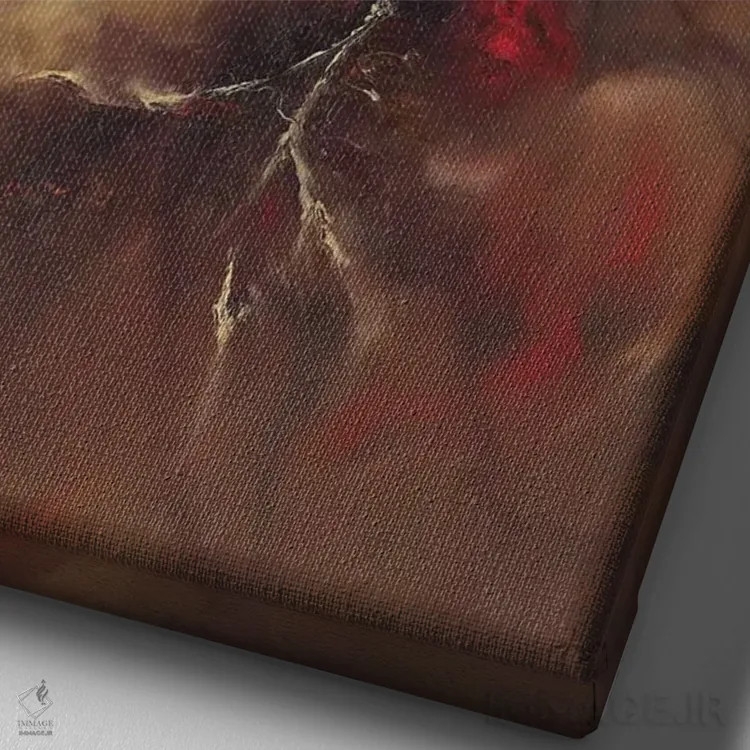 تابلو دکوراتیو پرورش دادن اثر کریستوفر لیتر - نمای نزدیک بافت بوم