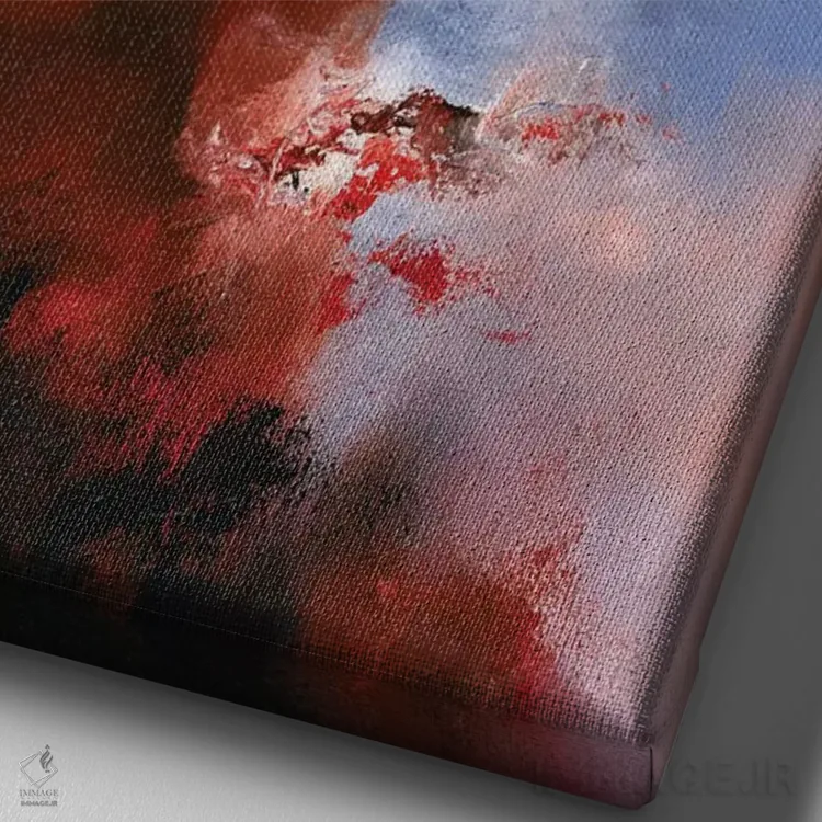 تابلو دکوراتیو رمزآلود کردن اثر کریستوفر لیتر - نمای نزدیک بافت بوم