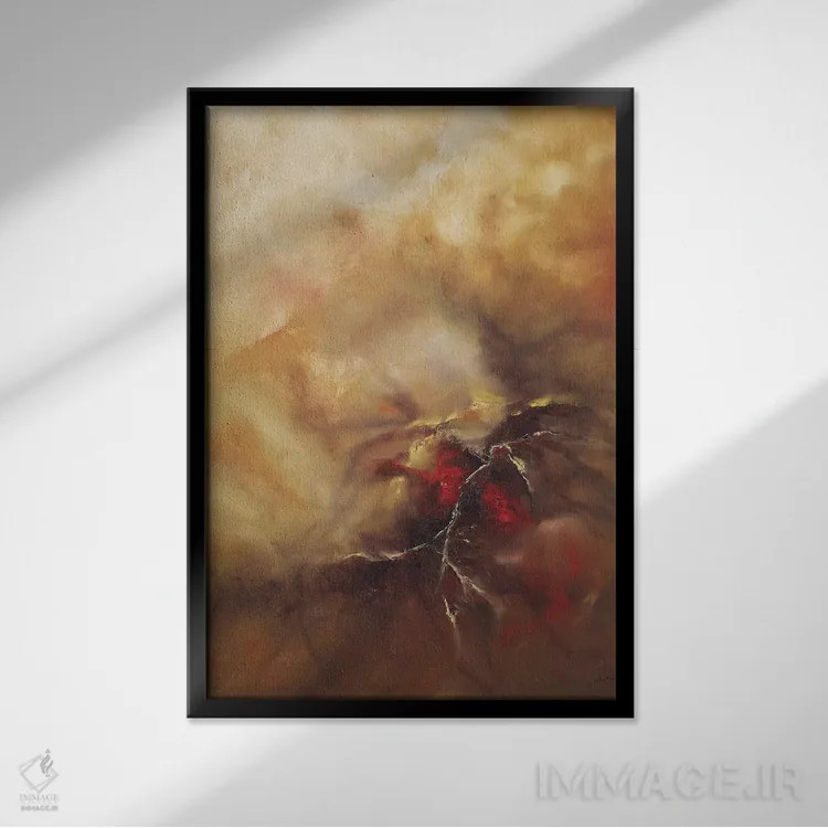 تابلو دکوراتیو پرورش دادن اثر کریستوفر لیتر - نمای قابدار مشکی