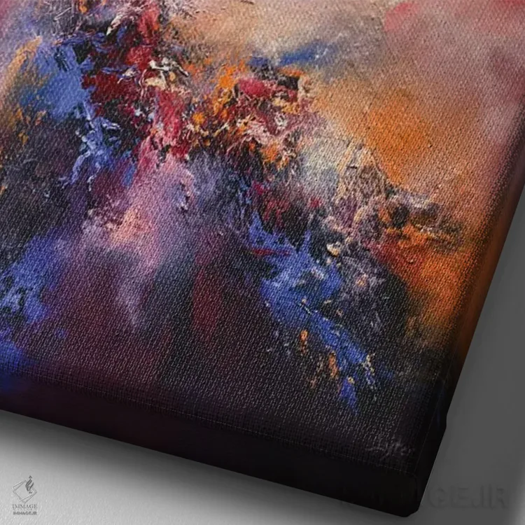 تابلو دکوراتیو از میان همه ی شورها قوی ترین اثر کریستوفر لیتر - نمای نزدیک بافت بوم