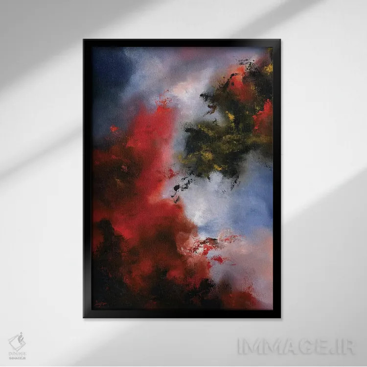 تابلو دکوراتیو رمزآلود کردن اثر کریستوفر لیتر - نمای قابدار مشکی