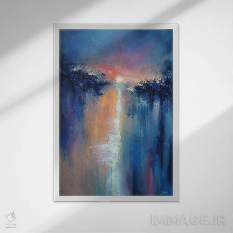 تابلو دکوراتیو خورشید چیزی جز یک ستاره صبحگاهی نیست اثر کریستوفر لیتر - نمای قابدار سفید