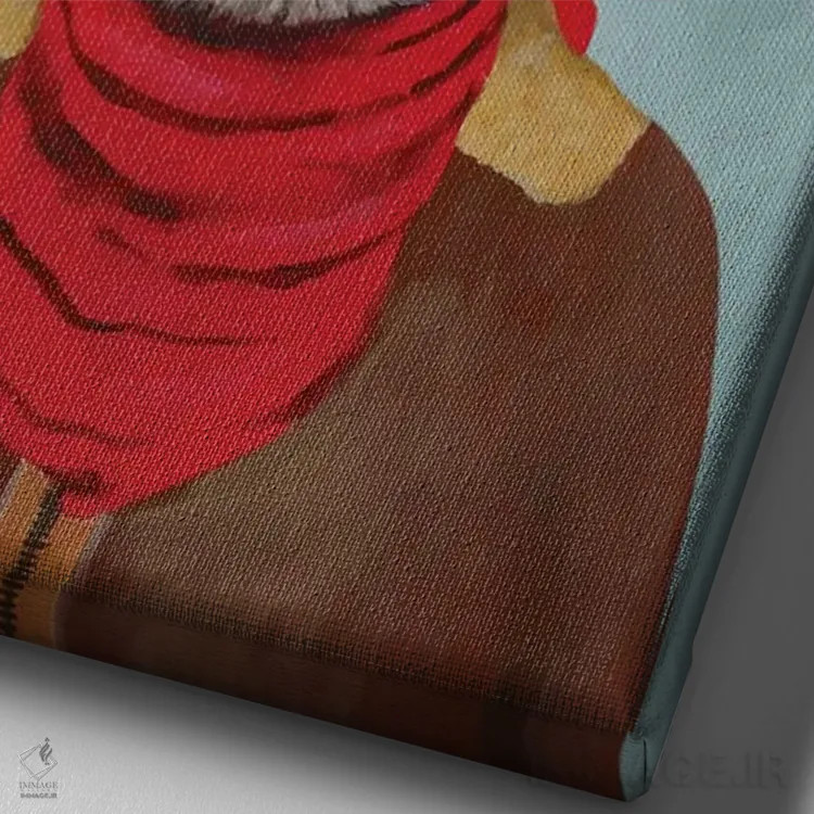 تابلو دکوراتیو خرگوش خلبان I اثر کوکو د پاریس - نمای نزدیک بافت بوم