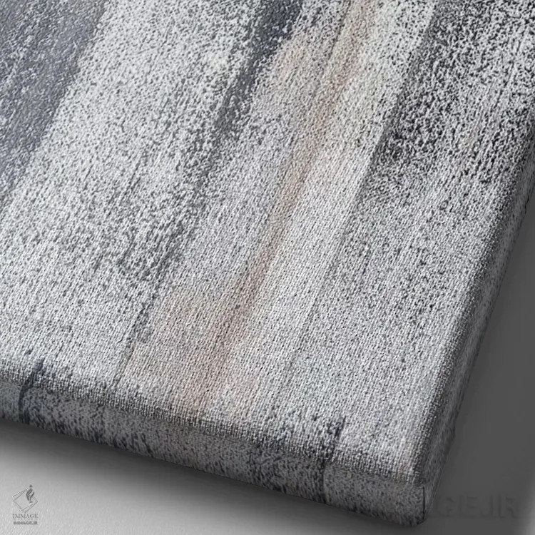 تابلو دکوراتیو باران سنگین اثر کارول لین تایس - نمای نزدیک بافت بوم