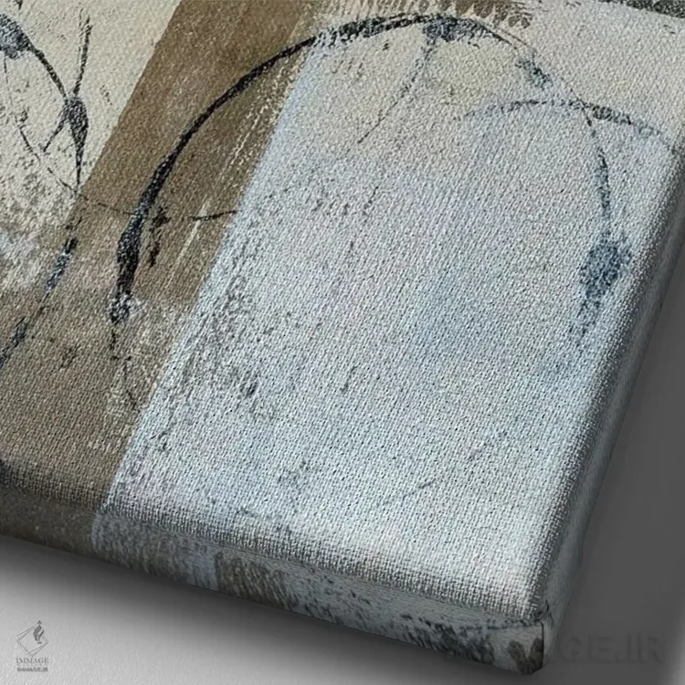 تابلو دکوراتیو پایه دار اثر کارول لین تایس - نمای نزدیک بافت بوم