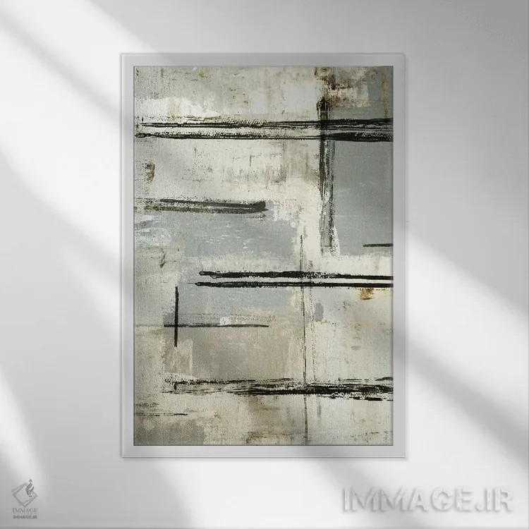 تابلو دکوراتیو چنگ زدن اثر کارول لین تایس - نمای قابدار سفید