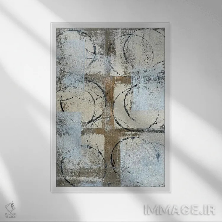 تابلو دکوراتیو پایه دار اثر کارول لین تایس - نمای قابدار سفید