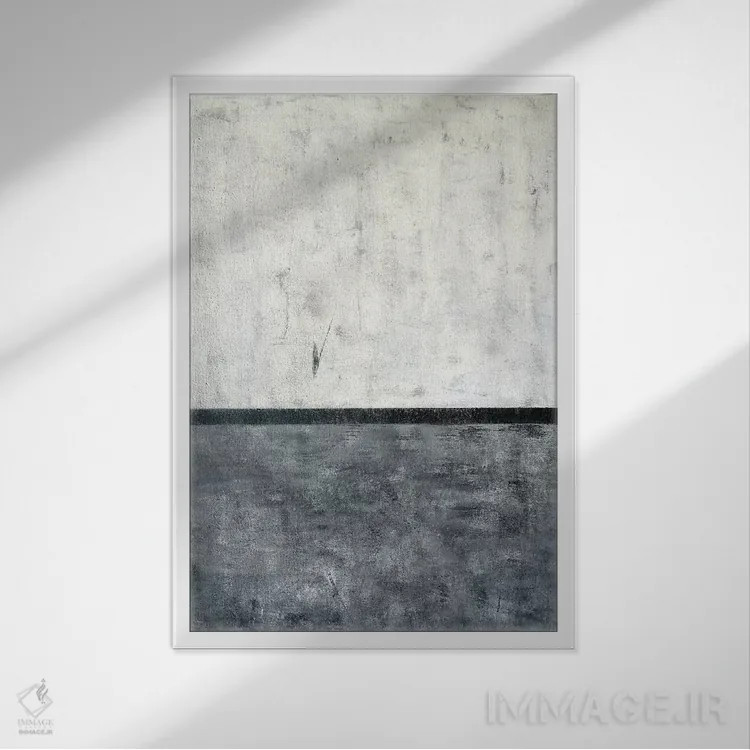 تابلو دکوراتیو غرق شدن اثر کارول لین تایس - نمای قابدار سفید