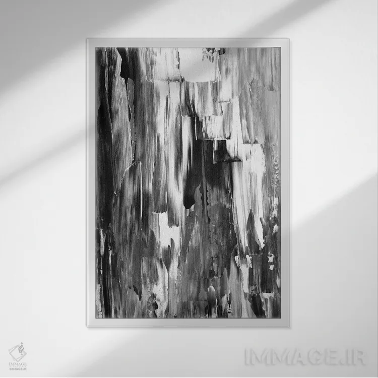 تابلو دکوراتیو ذوب شده اثر کارول لین تایس - نمای قابدار سفید