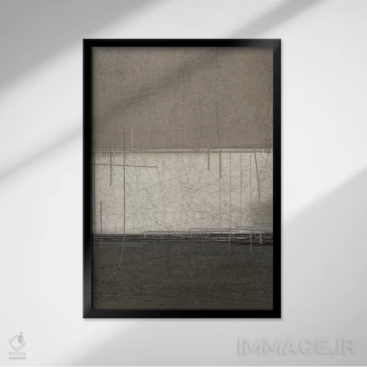 تابلو دکوراتیو نهایت شگفتی اثر کارول لین تایس - نمای قابدار مشکی