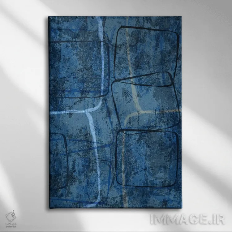 تابلو دکوراتیو لغزیدن اثر کارول لین تایس - نمای روبهرو روی دیوار