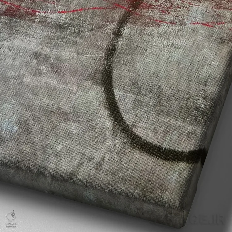 تابلو دکوراتیو سیال و منظم اثر کارول لین تایس - نمای نزدیک بافت بوم