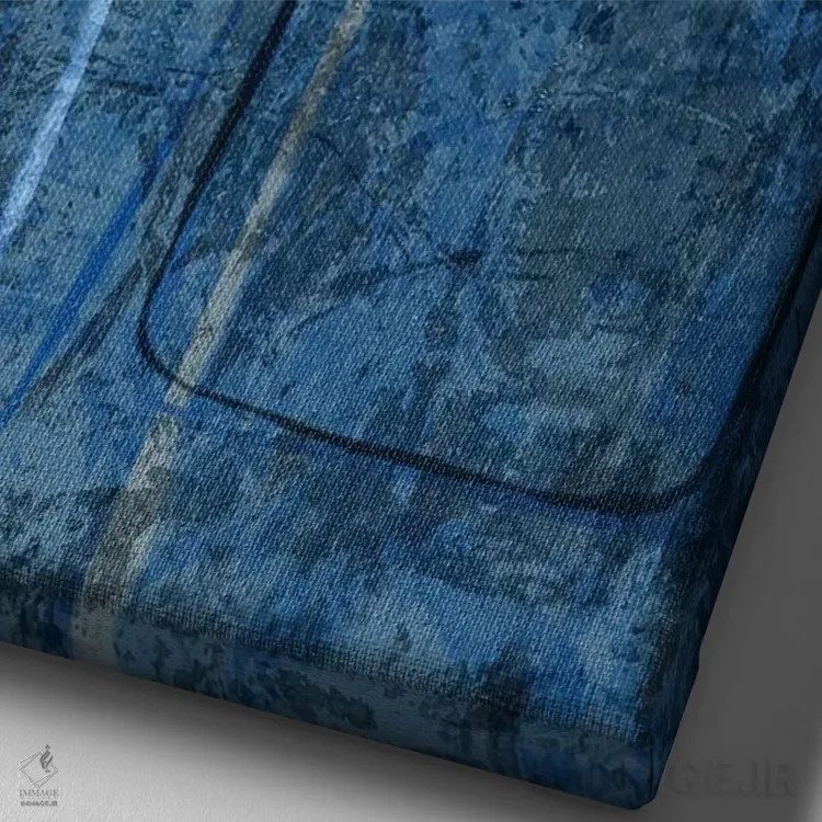 تابلو دکوراتیو لغزیدن اثر کارول لین تایس - نمای نزدیک بافت بوم