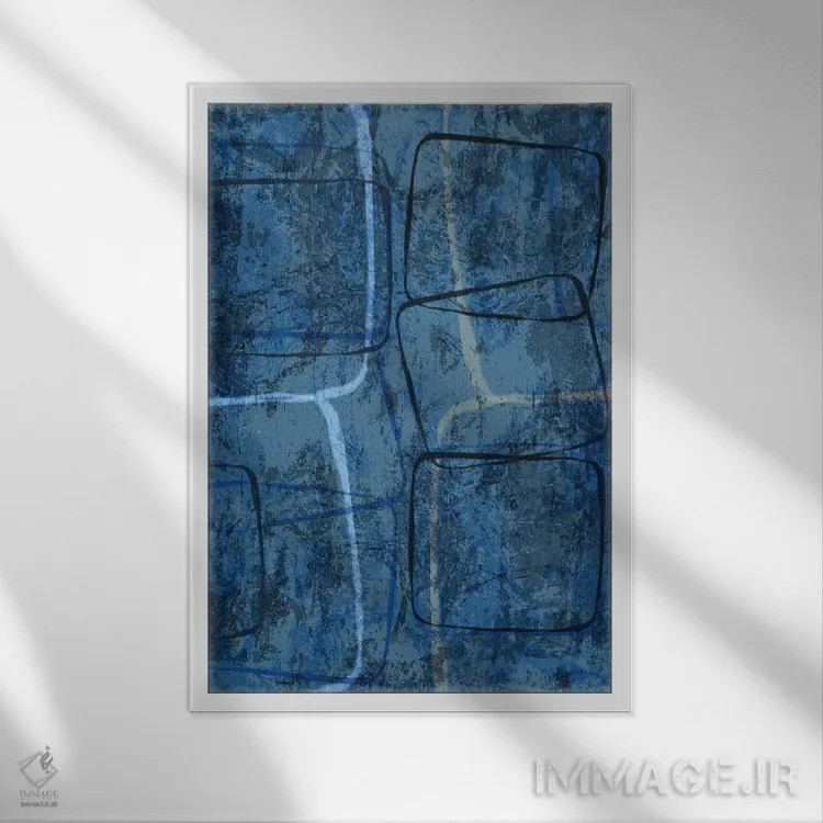 تابلو دکوراتیو لغزیدن اثر کارول لین تایس - نمای قابدار سفید