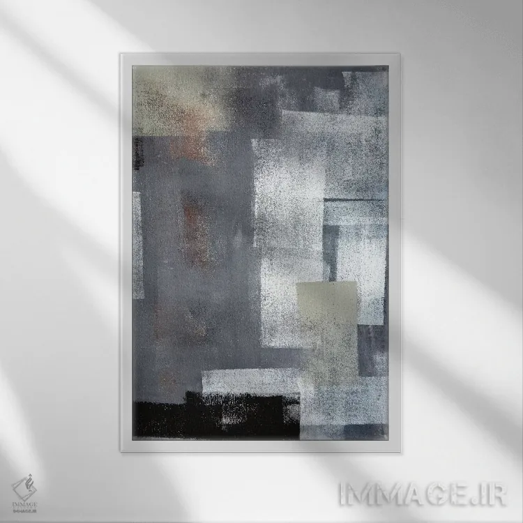 تابلو دکوراتیو روی هم بچین اثر کارول لین تایس - نمای قابدار سفید