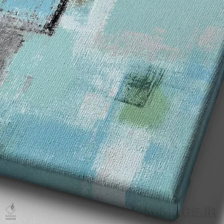 تابلو دکوراتیو "کنار" اثر کارول لین تایس - نمای نزدیک بافت بوم