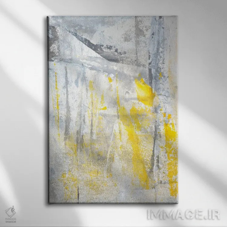 تابلو دکوراتیو "انتزاع" اثر کارول لین تایس - نمای روبهرو روی دیوار