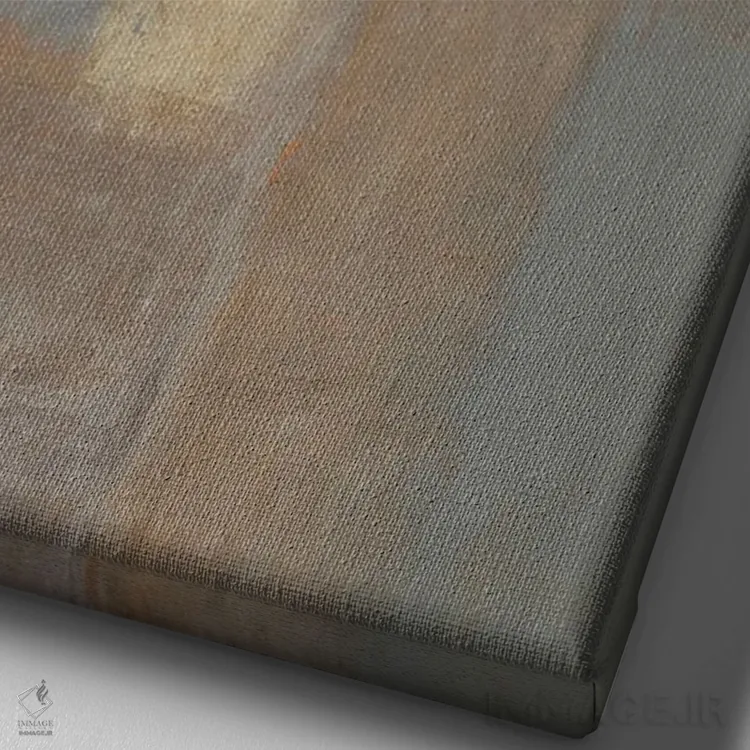 تابلو دکوراتیو "کاملا مناسب" اثر کارول لین تایس - نمای نزدیک بافت بوم