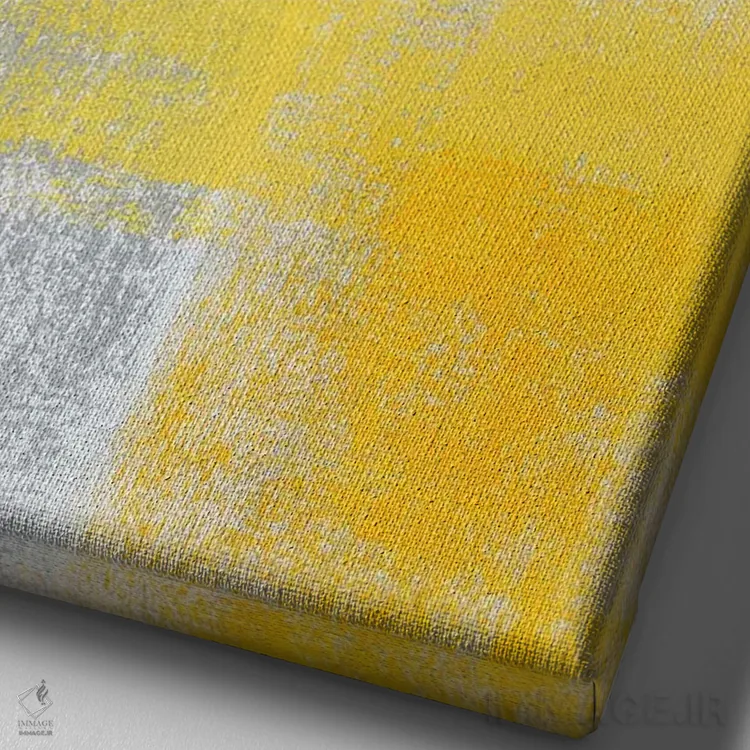 تابلو دکوراتیو "صخره" اثر کارول لین تایس - نمای نزدیک بافت بوم