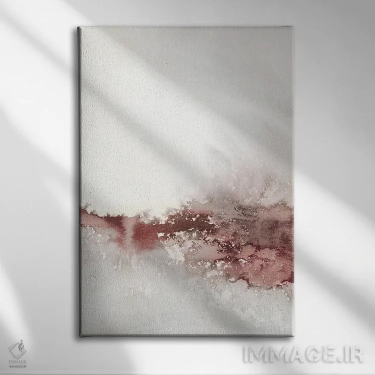 تابلو دکوراتیو امواج نرم I اثر کارول رابینسون - نمای روبهرو روی دیوار
