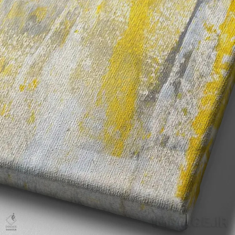 تابلو دکوراتیو "انتزاع" اثر کارول لین تایس - نمای نزدیک بافت بوم