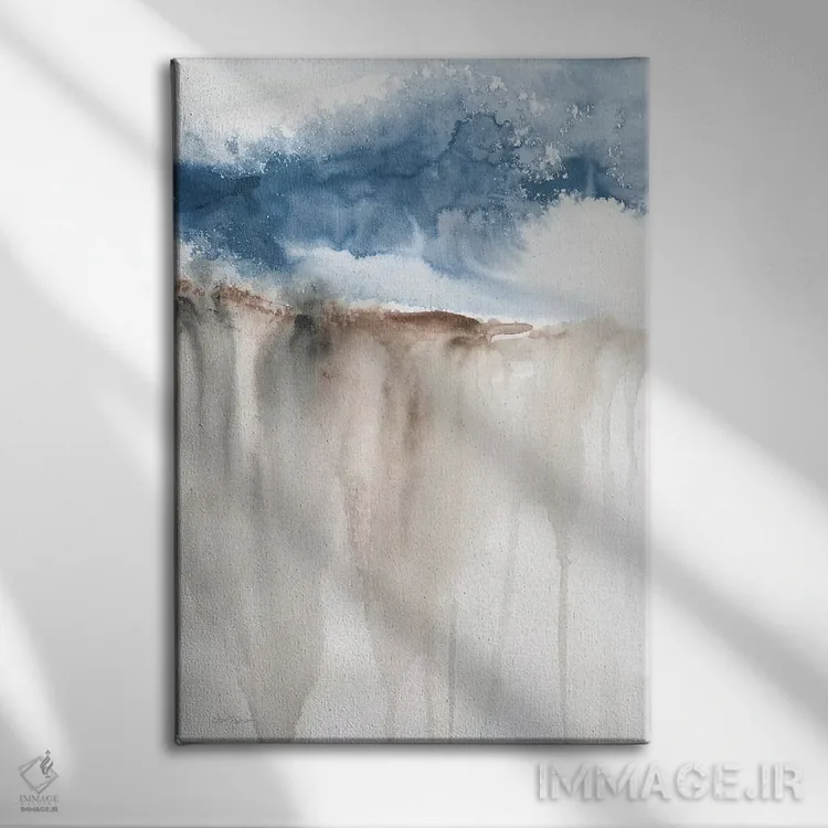 تابلو دکوراتیو صخره بادخیز II اثر کارول رابینسون - نمای روبهرو روی دیوار