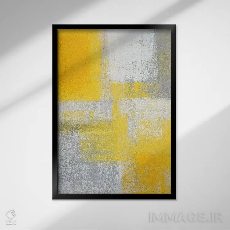 تابلو دکوراتیو "صخره" اثر کارول لین تایس - نمای قابدار مشکی