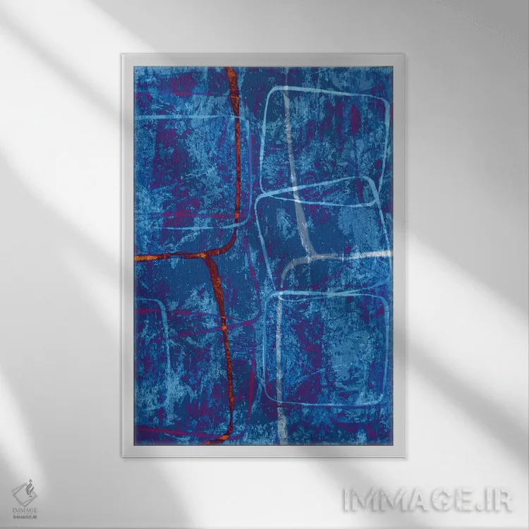 تابلو دکوراتیو "فشرده" اثر کارول لین تایس - نمای قابدار سفید