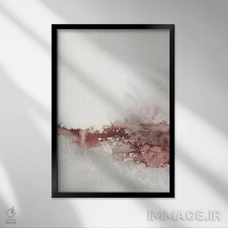 تابلو دکوراتیو امواج نرم I اثر کارول رابینسون - نمای قابدار مشکی