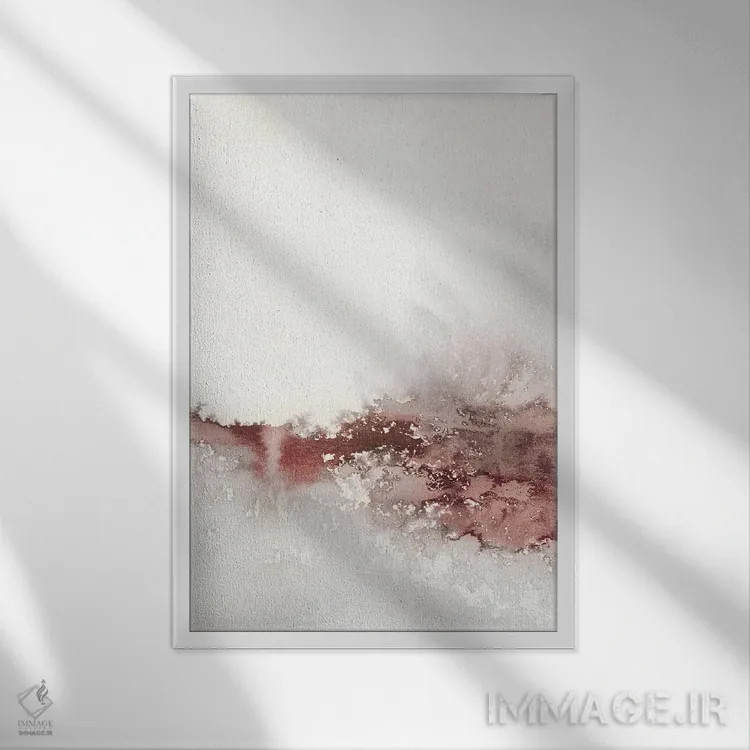 تابلو دکوراتیو امواج نرم I اثر کارول رابینسون - نمای قابدار سفید