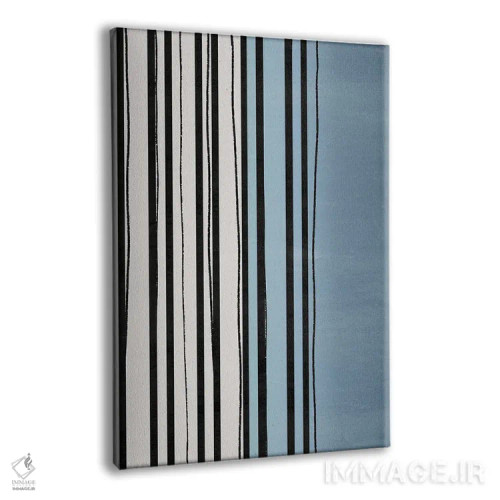 تابلو دکوراتیو آثار انتزاعی آبی ۱ اثر ناتالی کارپنتری - نمای پرسپکتیو محصول