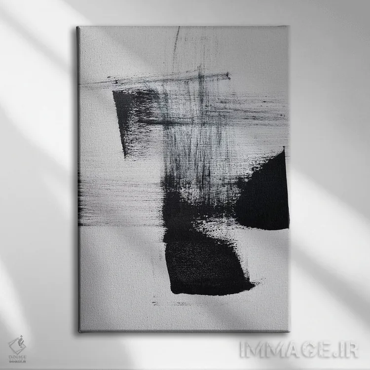 تابلو دکوراتیو به سختی چسبیده به دود ۲ اثر کریستین کلینگلر - نمای روبهرو روی دیوار