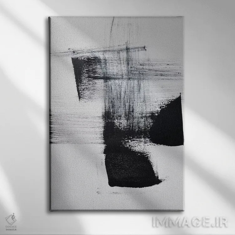 تابلو دکوراتیو به سختی چسبیده به دود ۲ اثر کریستین کلینگلر - نمای روبهرو روی دیوار