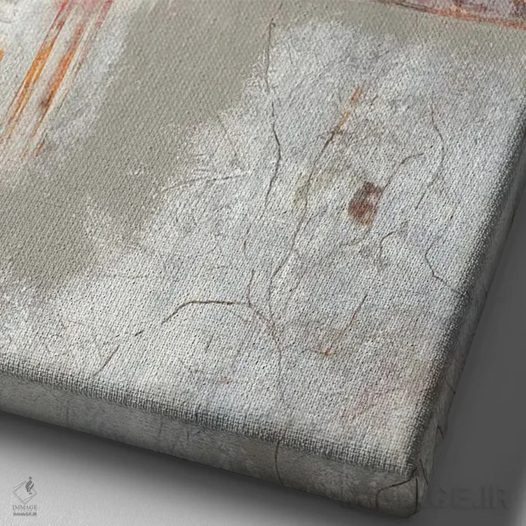 تابلو دکوراتیو ذن اثر کریستین ریشو - نمای نزدیک بافت بوم