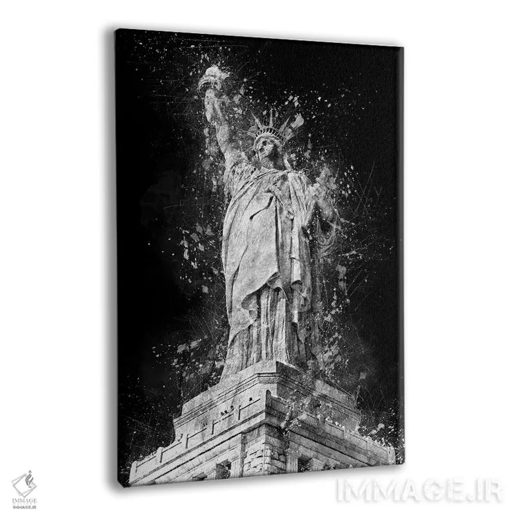 تابلو دکوراتیو تندیس آزادی اثر کورنل ولاد - نمای پرسپکتیو محصول