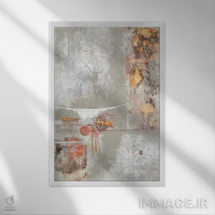 تابلو دکوراتیو ذن اثر کریستین ریشو - نمای قابدار سفید